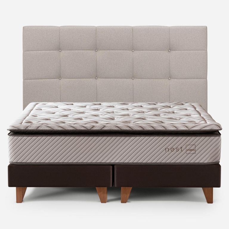 ROSEN Cama Europea Nest 2 Plazas Base Dividida