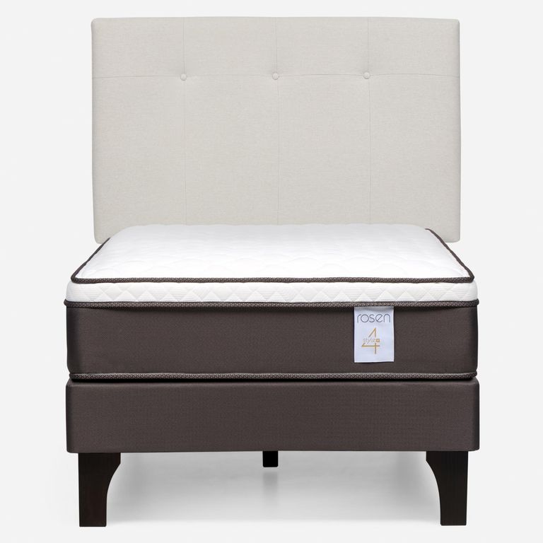 ROSEN Cama Europea New Style 4 Plus P 1.5 Plazas Base Dividida