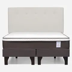ROSEN - Cama Europea New Style 4 P 2 Plazas Base Dividida