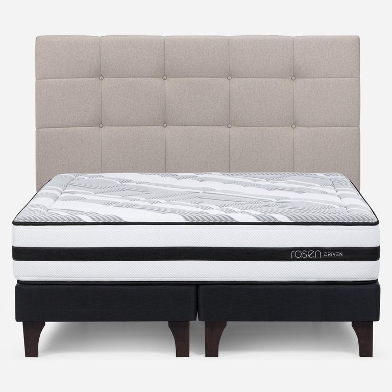 ROSEN Cama Europea Driven 2 Plazas Base Dividida