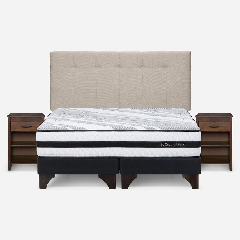 ROSEN Cama Europea Driven 2 Plazas Base Dividida