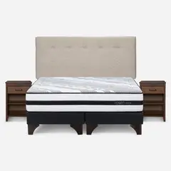 ROSEN - Cama Europea Driven 2 Plazas Base Dividida