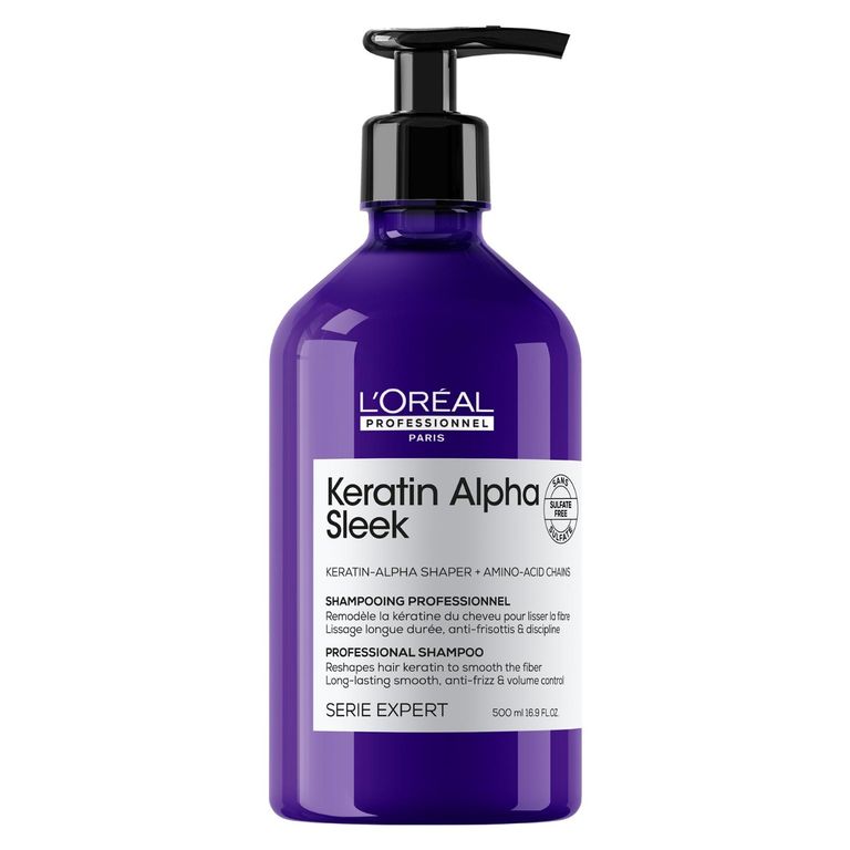 Shampoo Anti-frizz Keratin Alpha Sleek 500ml
