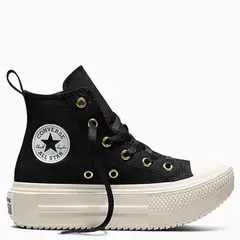 CONVERSE - Chuck Taylor All Star Lift Dou Zapatilla Urbana Niña Negro (27 A 35)