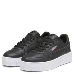 PUMA - Carina Street Zapatilla Urbana Niño Cuero Negro (35.5 a 38)