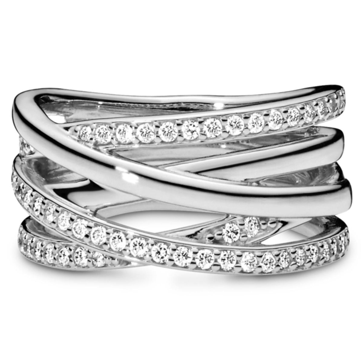 PANDORA - Anillo Entrelazado De Plata Mujer Pandora