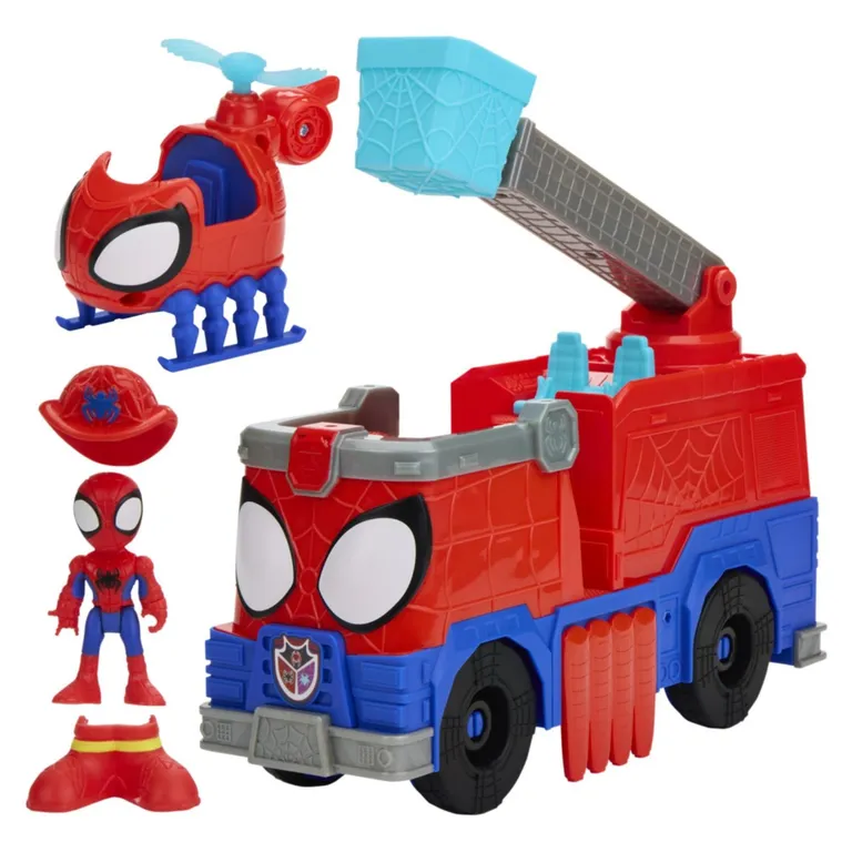 Figura Camión De Bomberos Rescuewebs Spidey And His Amazing Friends