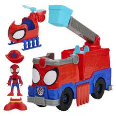 MARVEL - Figura Camión De Bomberos Rescuewebs Spidey And His Amazing Friends