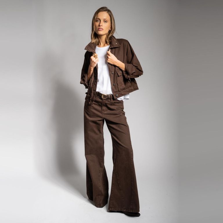 Jeans Tiro Alto Mujer