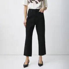 MALVA - Jeans Macramé Tiro Medio Mujer