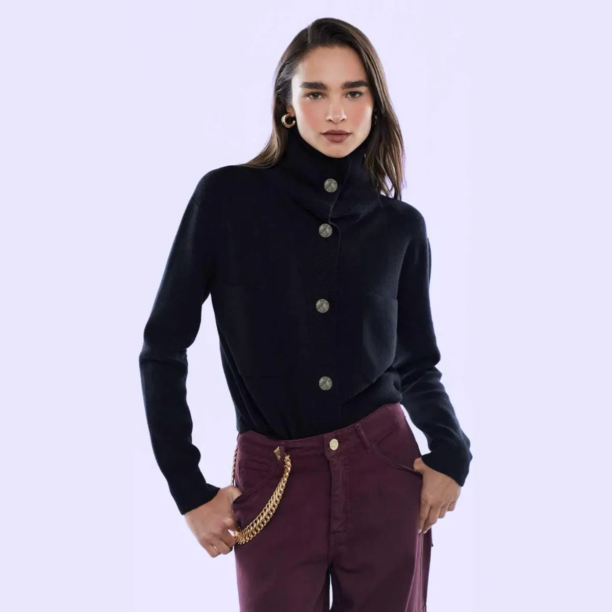 MALVA - Sweater Normandia Mujer Malva