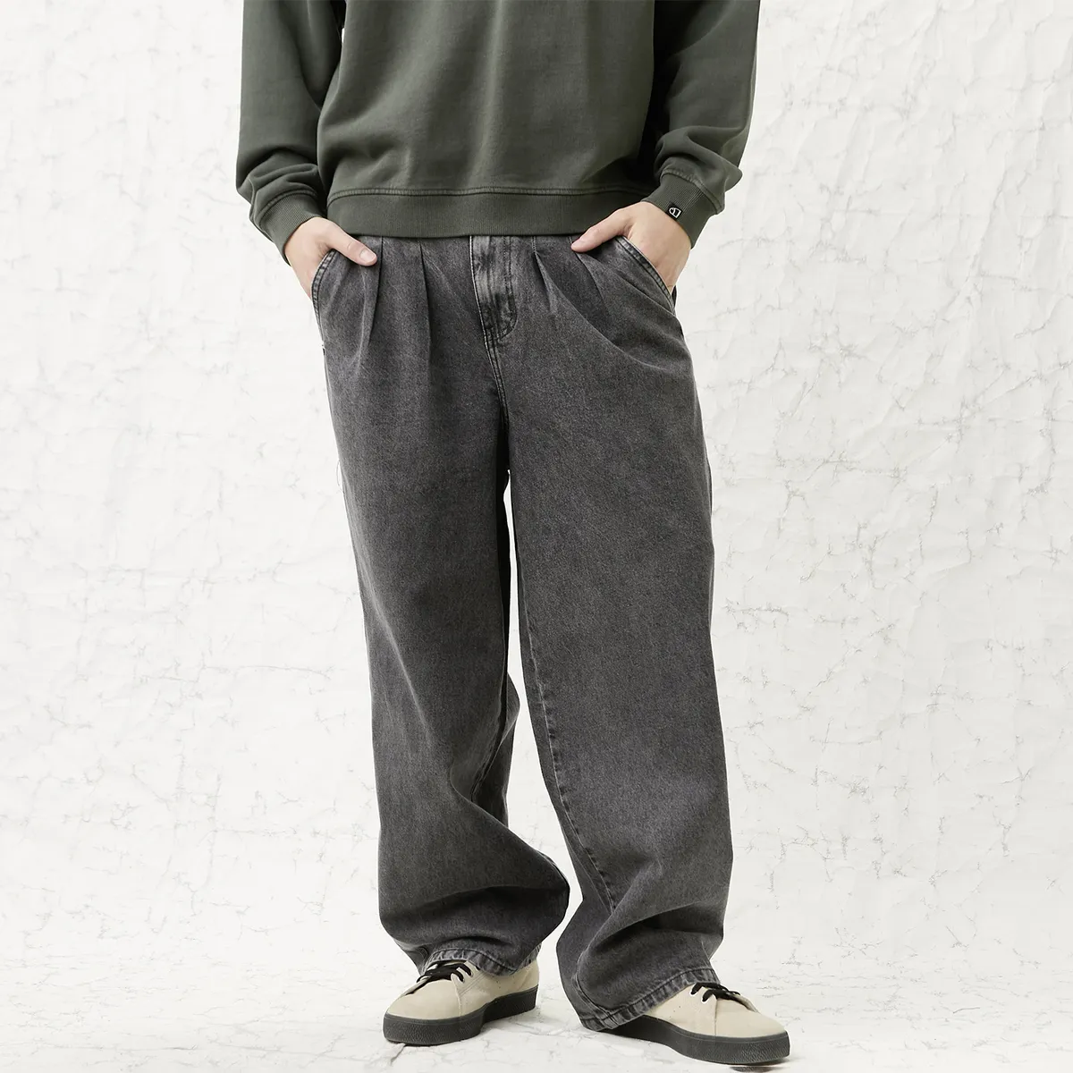 AMERICANINO - Jeans Baggy Tiro Alto Hombre Americanino
