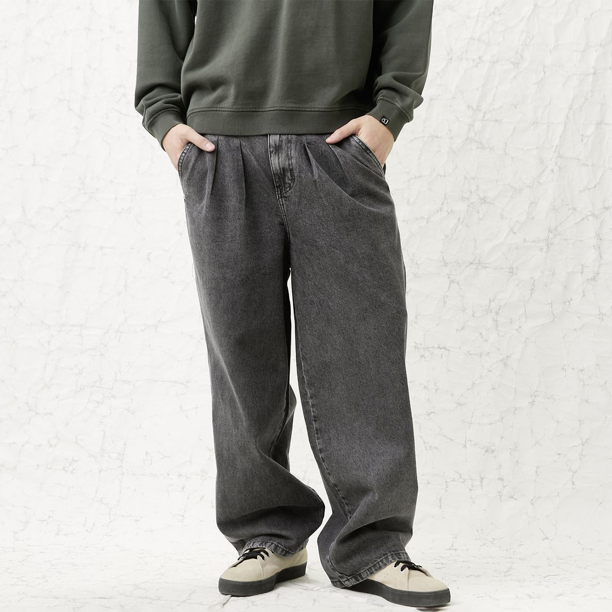 AMERICANINO - Jeans Baggy Tiro Alto Hombre Americanino