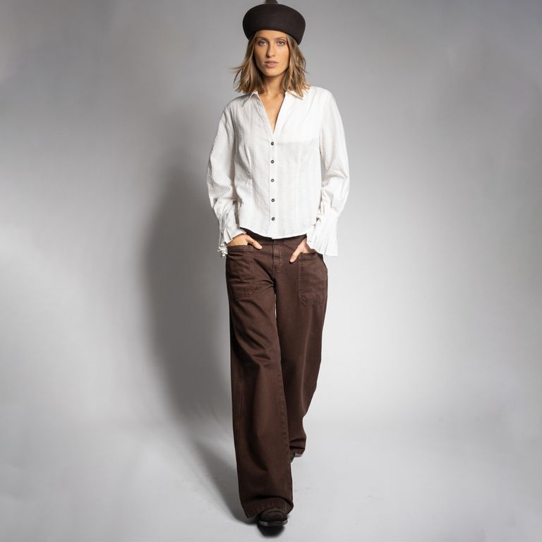 Jeans Tiro Alto Mujer