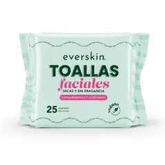 EVERSKIN - Toallas Faciales 25 un