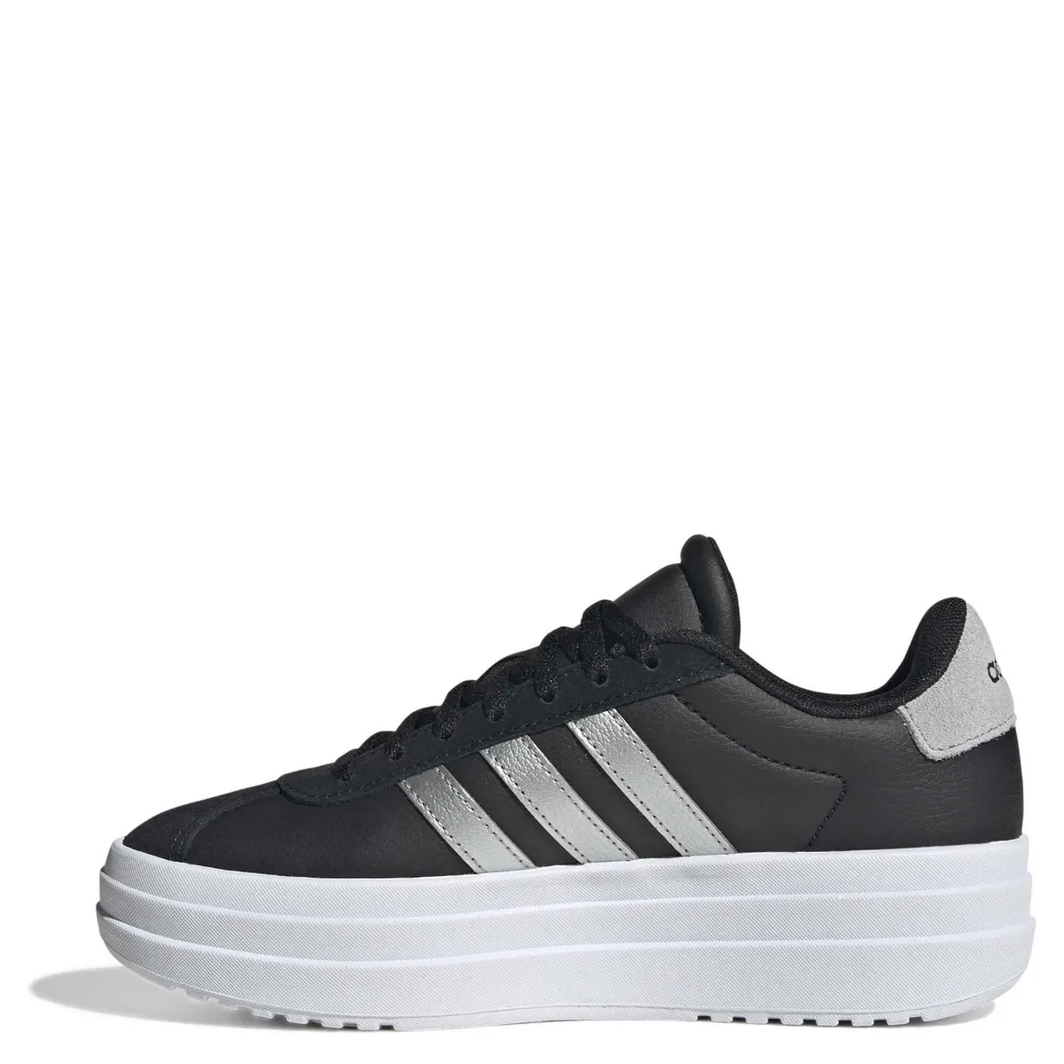 ADIDAS - Vl Court Bold J Zapatilla Urbana Unisex Niño Cuero Negro (35.5 A 39.5) Adidas