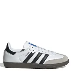 ADIDAS ORIGINALS - Samba OG J Zapatilla Urbana Unisex Niño Cuero Blanco (35.5 A 39.5)