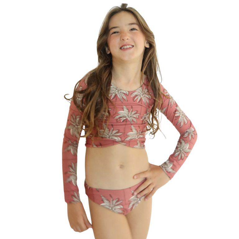 Conjunto De Bikini Protección Solar Niña
