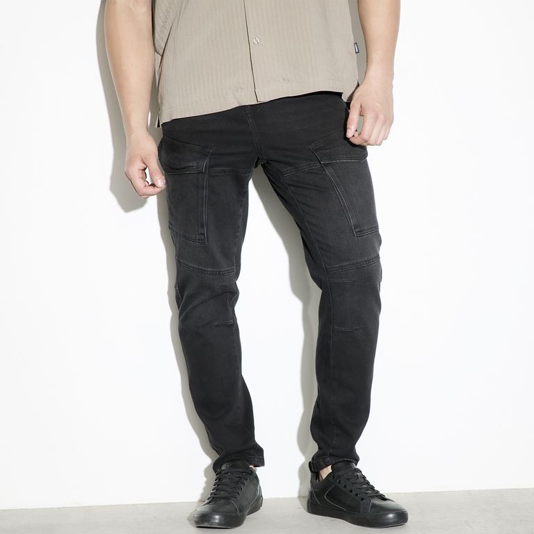 Jeans Slim Tiro Medio Hombre