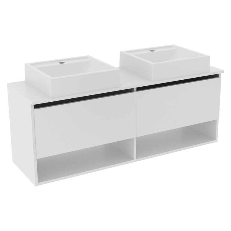 Mueble Baño Aereo 2 Lavamanos