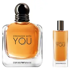 GIORGIO ARMANI - Set Perfume Hombre Stronger With You Eau de Toilette 100ml + 15ml