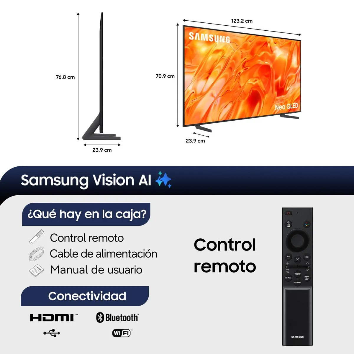 SAMSUNG - 55" Neo QLED QN70H 4K Samsung Vision AI Smart TV (2026)