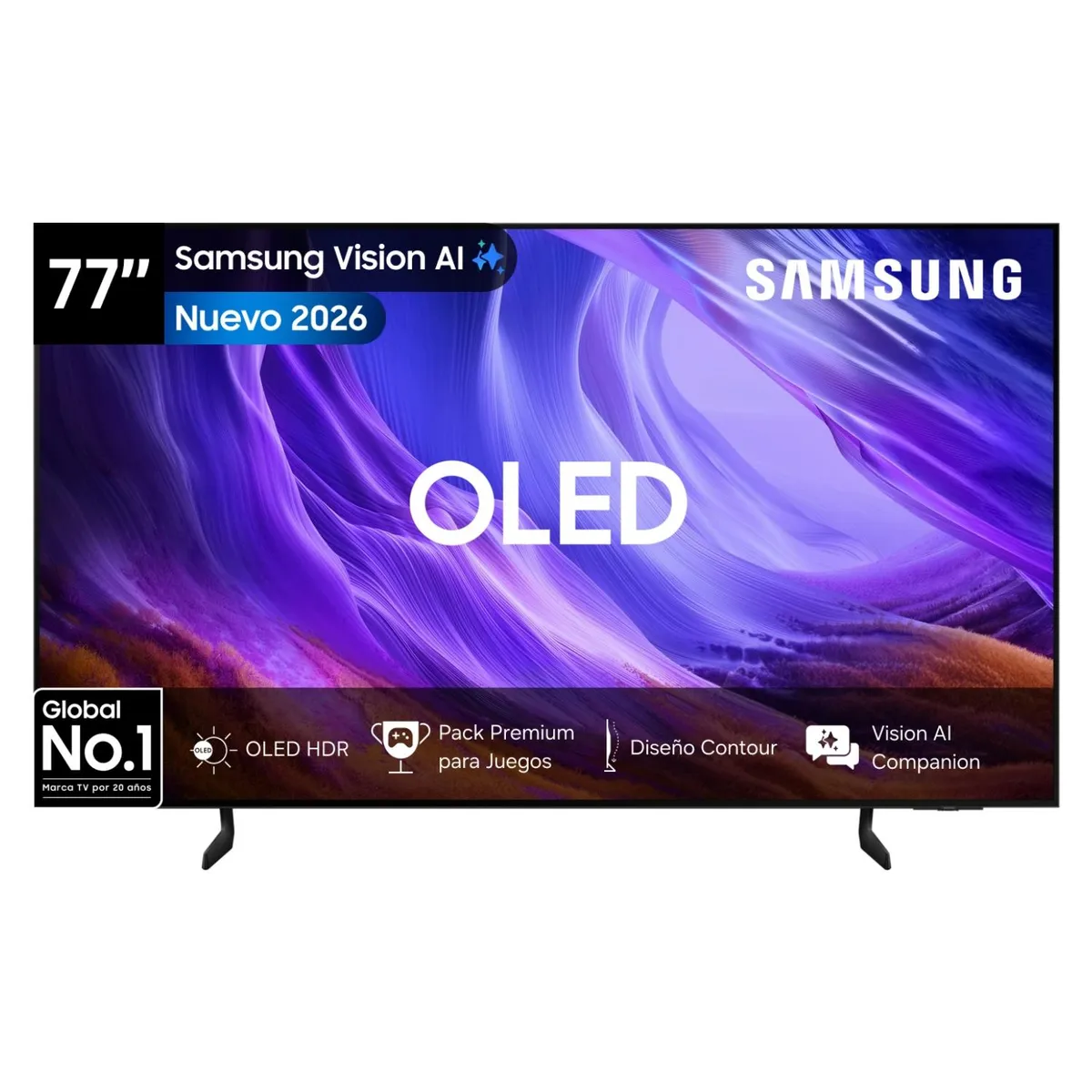 SAMSUNG - 77" OLED S85H 4K Samsung Vision AI Smart TV (2026)