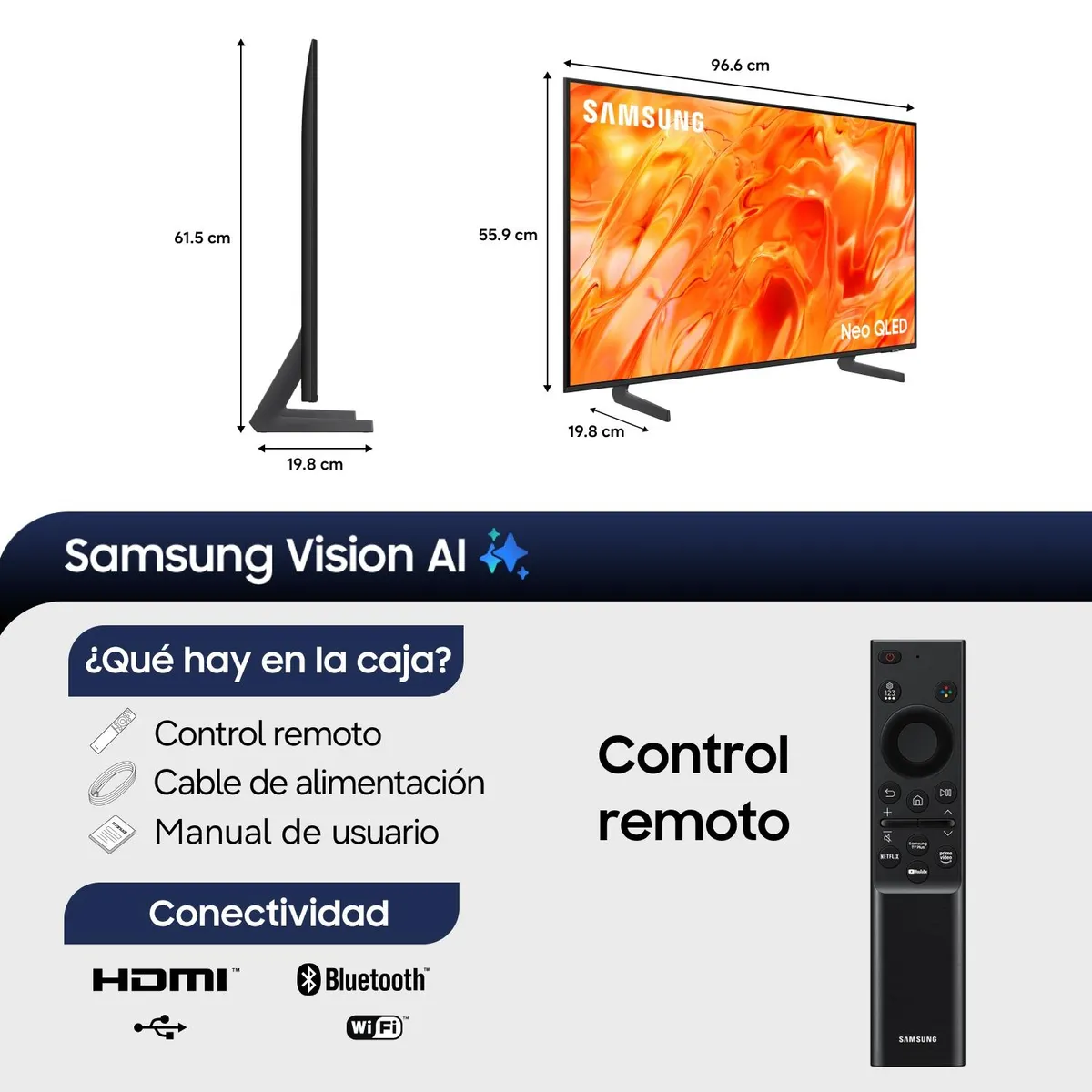 SAMSUNG - 43" Neo QLED QN70H 4K Samsung Vision AI Smart TV (2026)