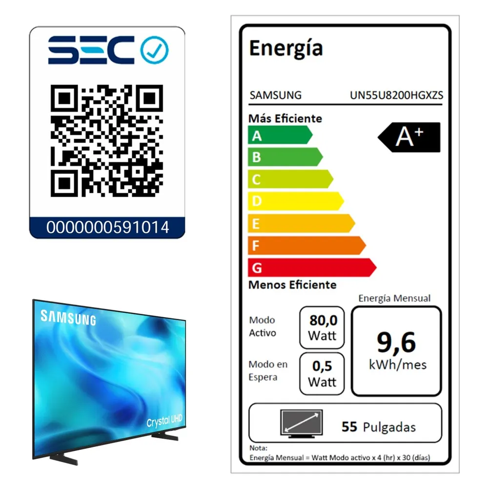 Samsung Crystal UHD U8200H 55", foto 8