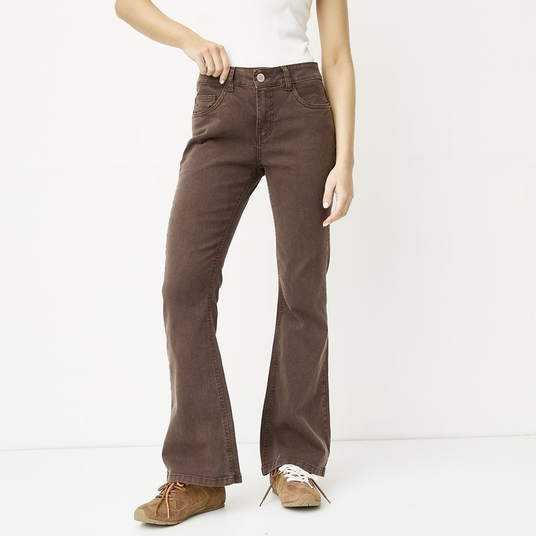 Jeans Tiro Medio Mujer