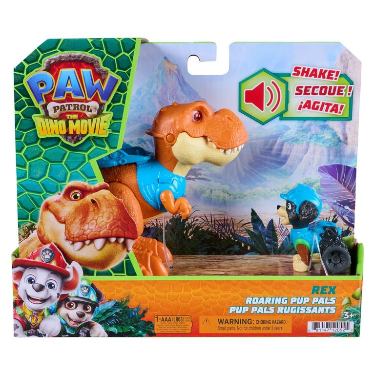 PAW PATROL Paw PatrolDino Rugiente con figura Rex
