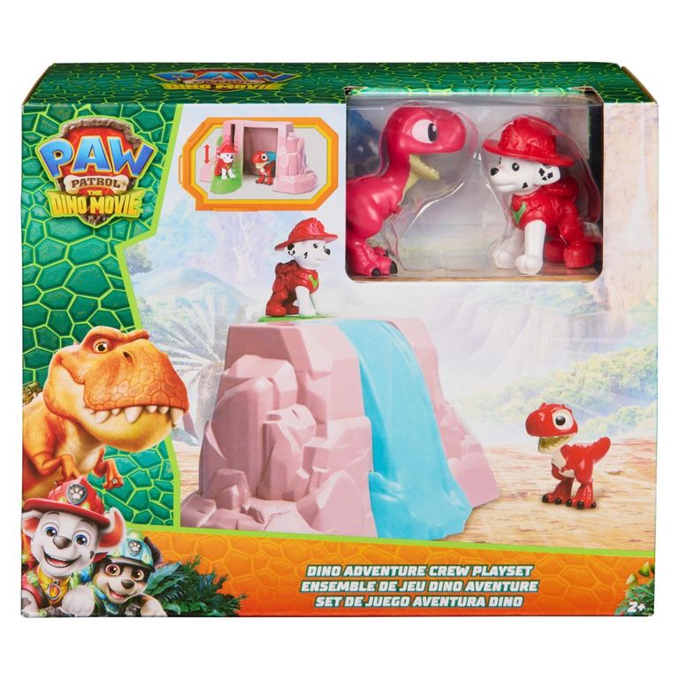 Playset Dino Volcán Dinosaurio Y Figura Marshall