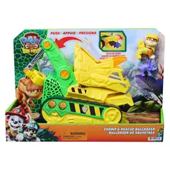 PAW PATROL - Movie Vehículo Dino Rescue Bulldozer De Rubble