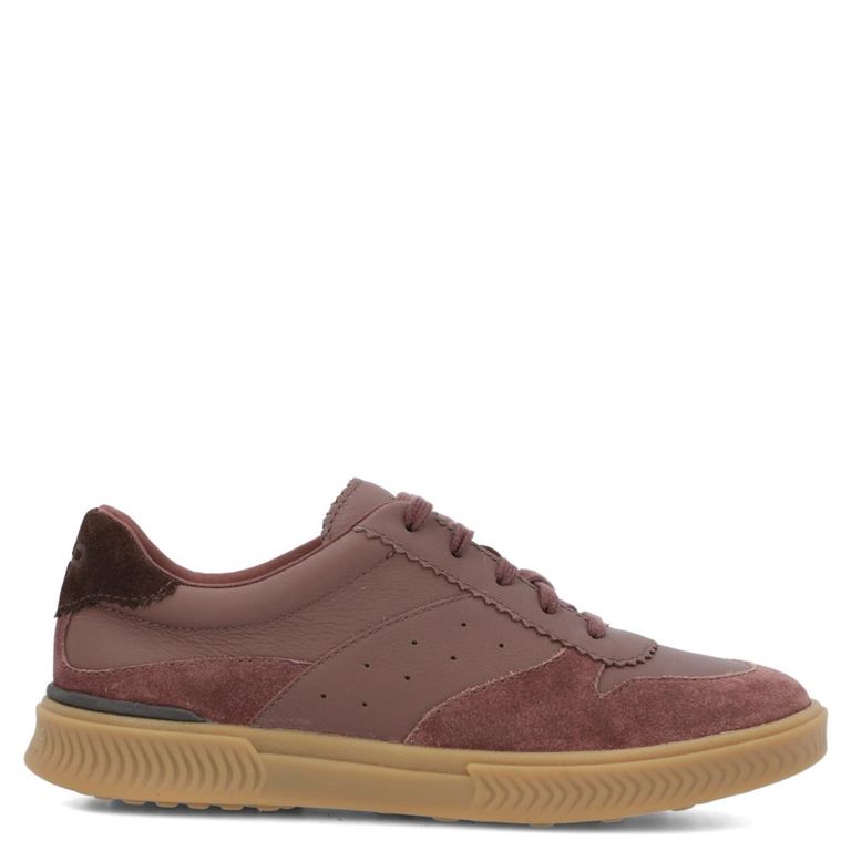 Mae Cap Toe Lace Zapatilla Urbana Mujer Cuero Rojo
