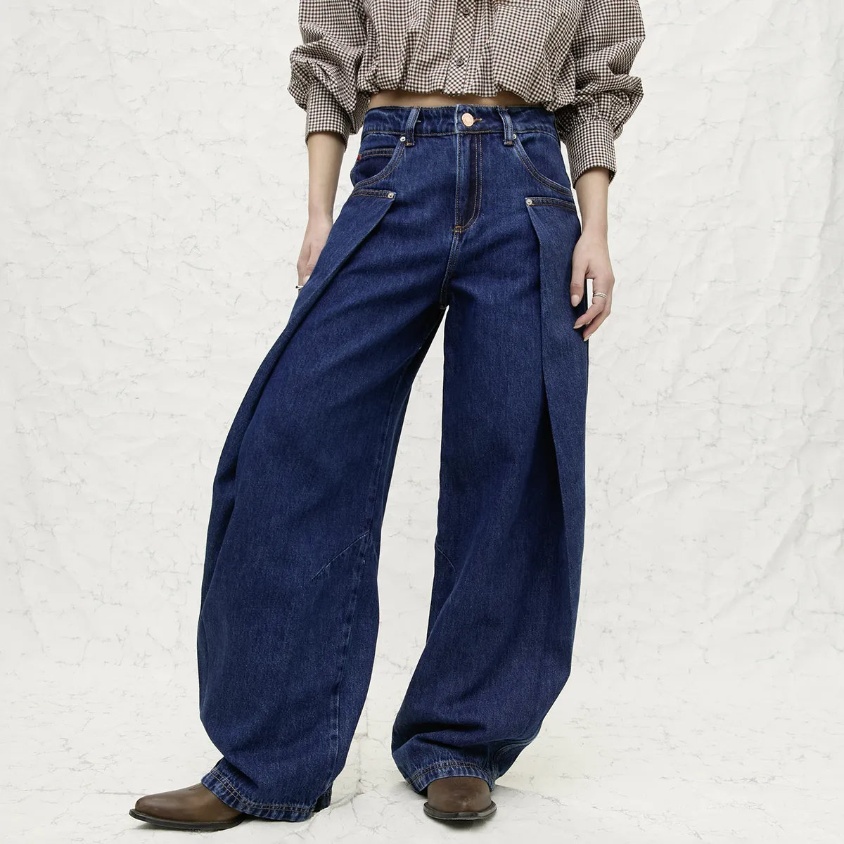 AMERICANINO - Jeans Tiro Medio Mujer Americanino