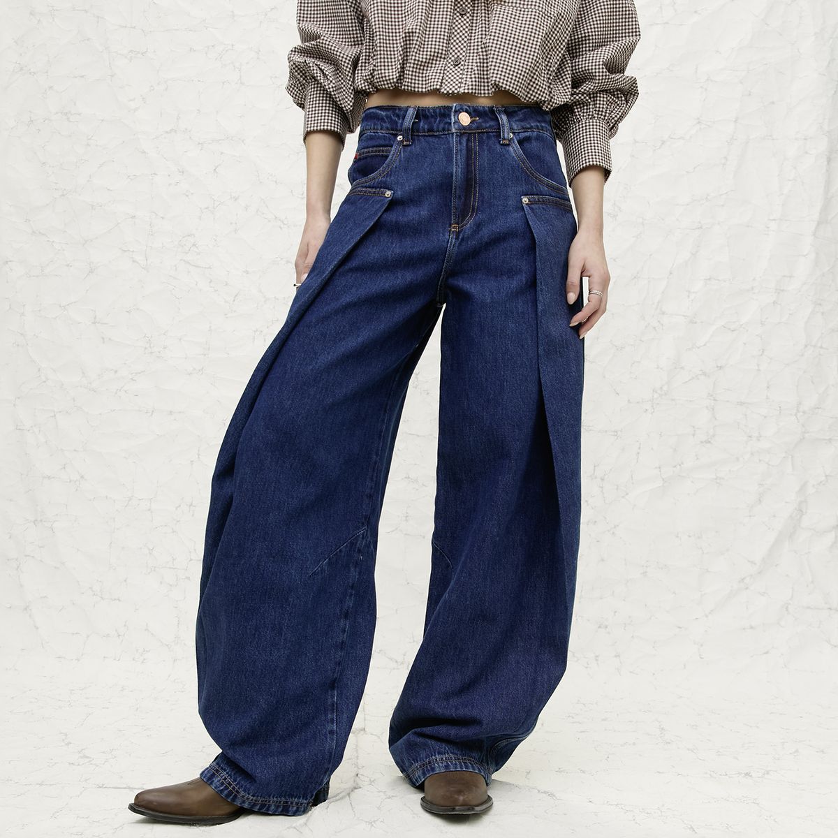 AMERICANINO - Jeans Tiro Medio Mujer Americanino