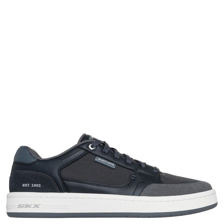 League Zapatilla Urbana Hombre Cuero Negro