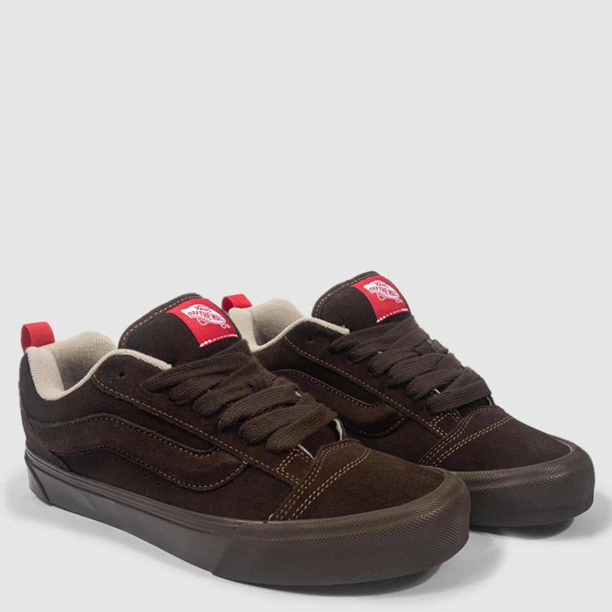 VANS - Knu Skool Zapatilla Urbana Hombre Cuero Café Vans