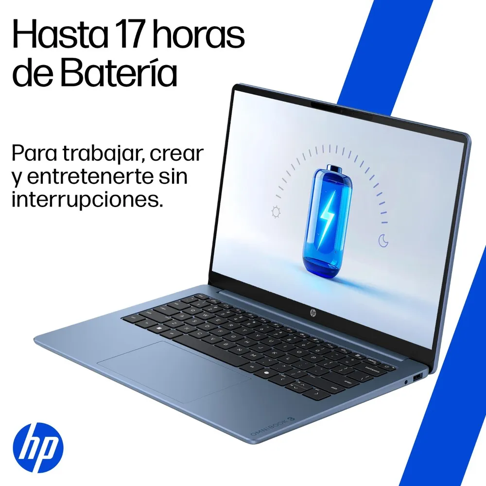 HP OmniBook 3 14-ht0031la Core 3 8GB 512GB Touch Azul, foto 8