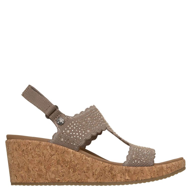 Sandalia Mujer Beige