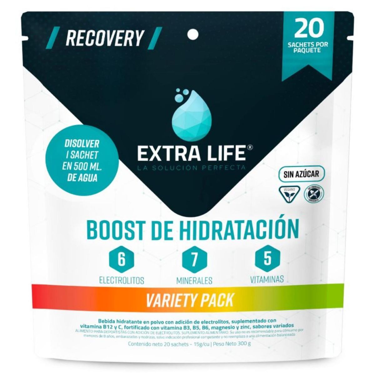 EXTRA LIFE - Boost de Hidratación Variety 20u Extra Life