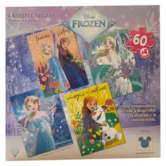 FROZEN - Rompecabezas 4 En 1