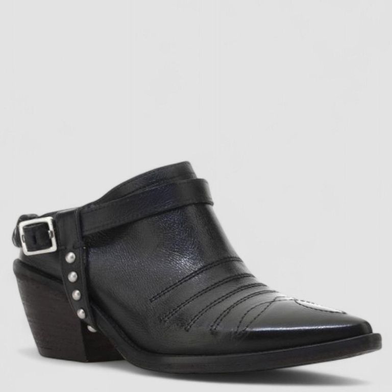 Zapato Casual Mujer Cuero Negro As98