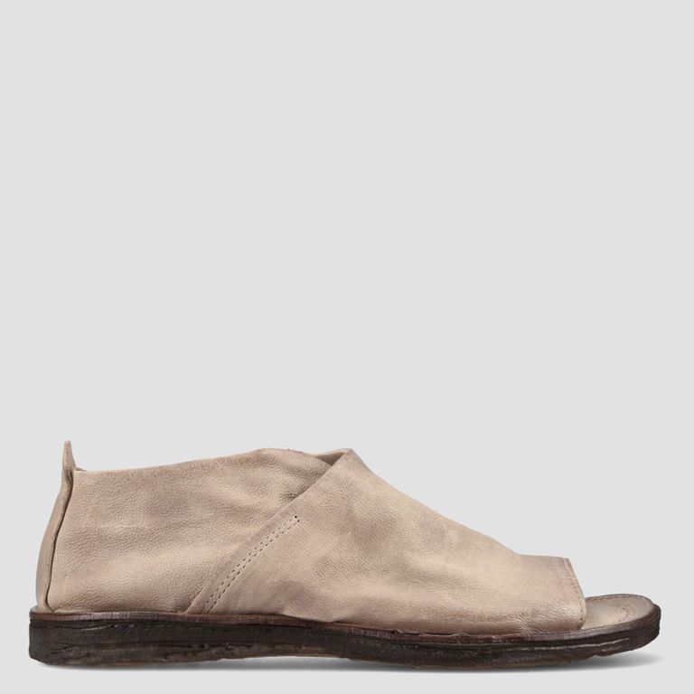 Sandalia Mujer Cuero Beige As98