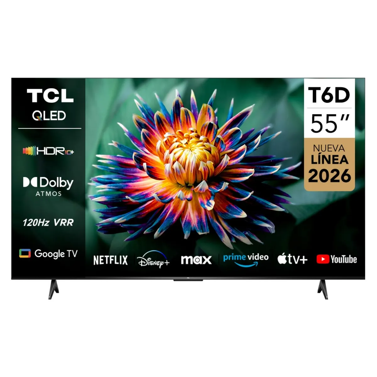 TCL - QLED Smart Tv 55" UHD 4K T6D TCL
