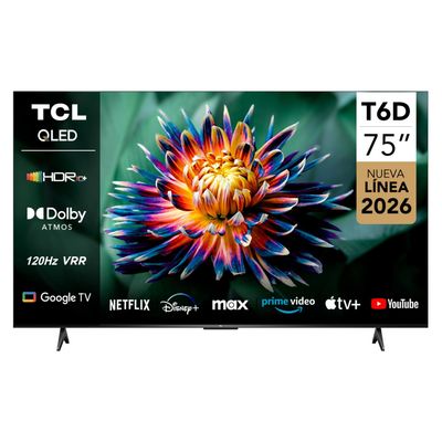 Tcl Qled Smart Tv 75"" Uhd 4K T6D