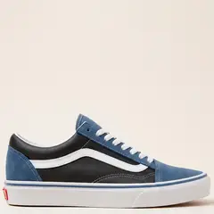 VANS - Old Skool Zapatilla Urbana Hombre Cuero Azul
