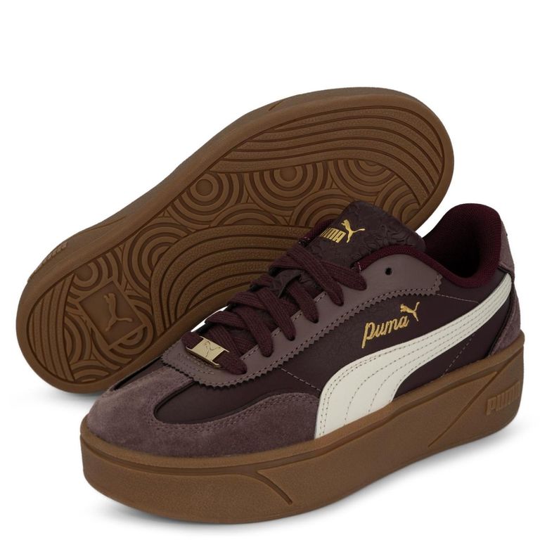 Club Ii Era Platform Lu Zapatilla Urbana Mujer Cuero Burdeo