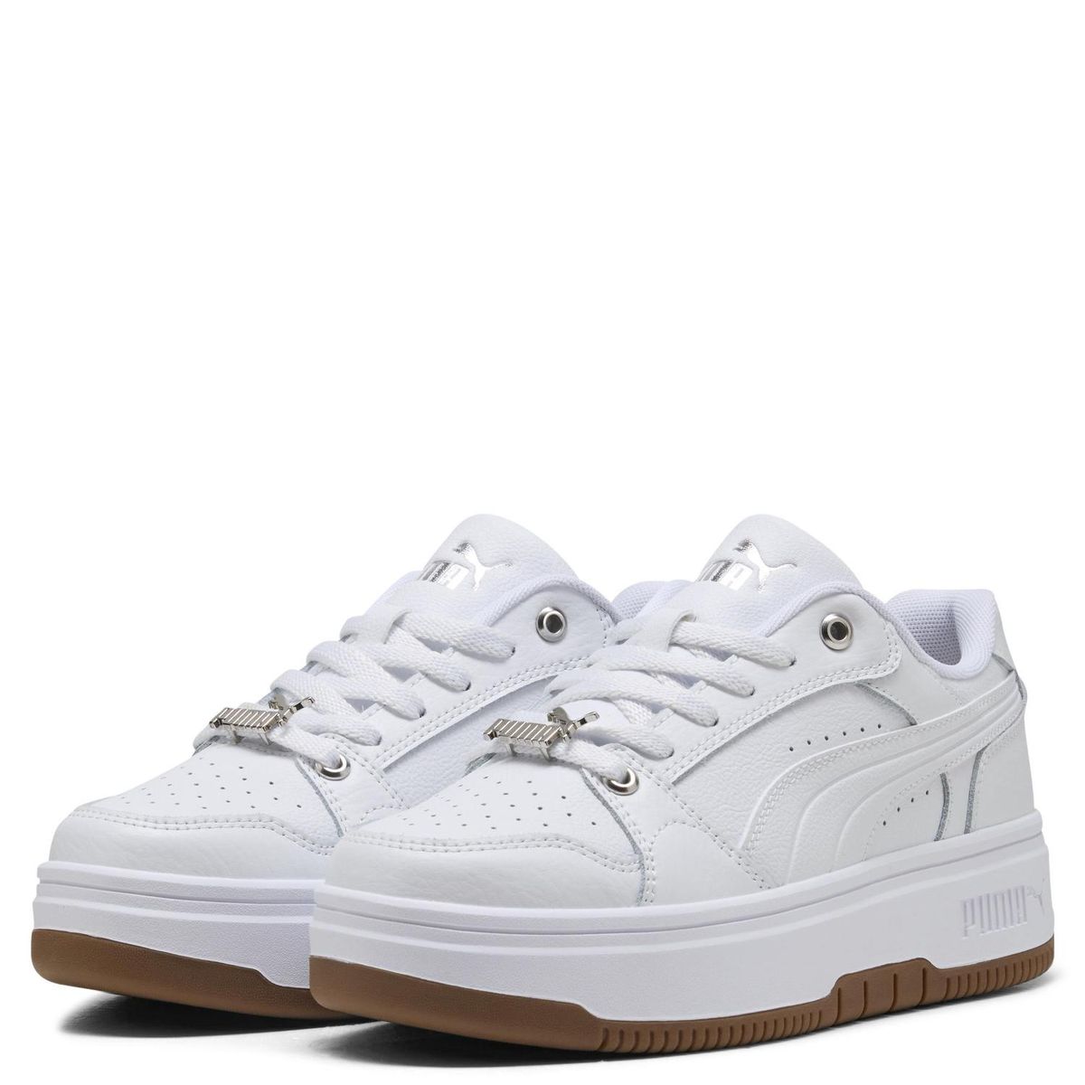 PUMA - Rebound Femme Low Luxe Zapatilla Urbana Mujer Blanco Puma
