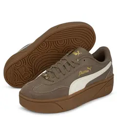 PUMA - Club Ii Era Platform Lu Zapatilla Urbana Mujer Cuero Café